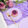 PULOTE PULOTE 100PCS Purple Plastic Plates Disposable - Include 50