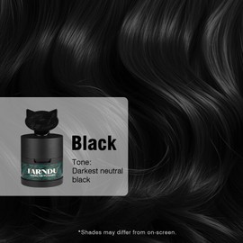 Farndu Hairline Powder, Hair Root Touch Up, Hair Color Powder, Hair Color Concealer | 24-Hour Stain-Proof, Includes 2 Replacements for Hair, Thinning Hairline, Hair Loss, Black