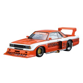 Aoshima Bunka Kyozai 1/24 The Model Car Series No. 24 Nissan KY910 Bluebird Super Silhouette 1983 Plastic Model