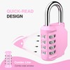 Puroma 1 Pack Combination Lock for Locker 4 Digit Outdoor