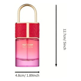 Lonkoom Perfume de Mujer Fiery Charm Frutal Edp 50 ml Eau de Parfum para Dama Spray Notas Floral Afrutado Presente para Mujeres