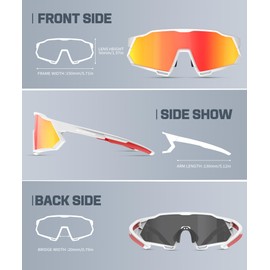 OUTDOORKING Mens Sunglasses Sports Sun Glasses Polarized Sunglasses Men UV400 Protection for Cycling Running Fishing