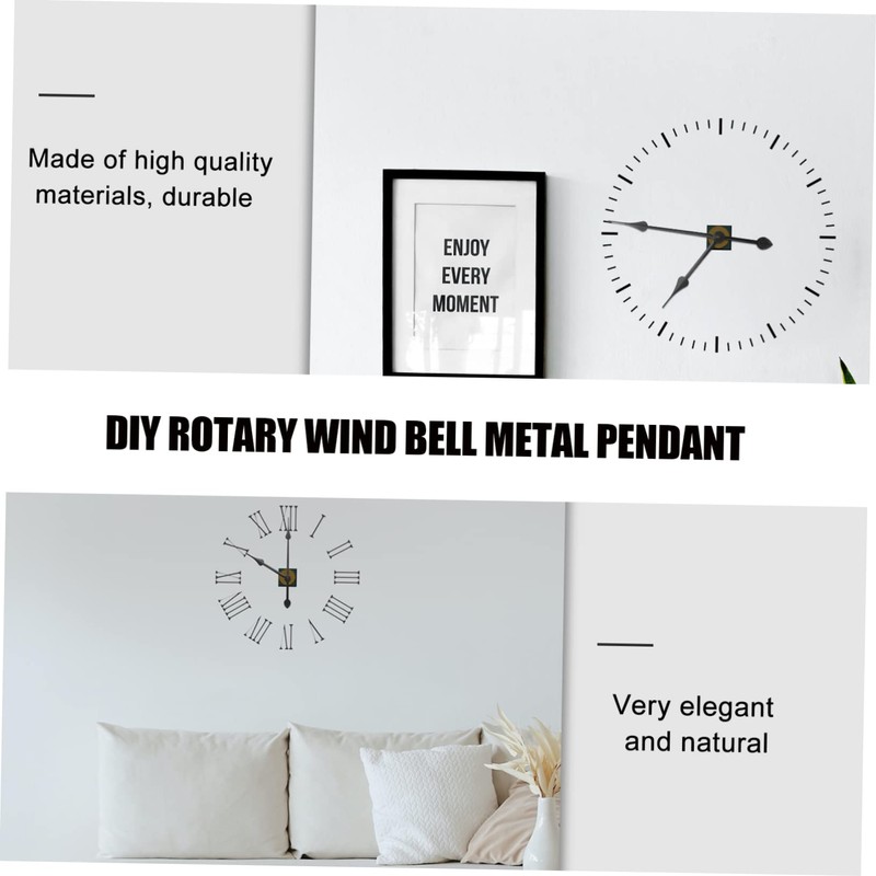 Veemoon 4pcs Wall Clock Extra Long Hands Extra Long Clock