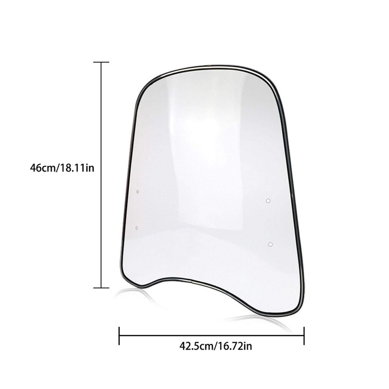 chlius Motorcycle Universal Windshield, Motorcycle Spoiler, Wind Shield Windscreen for