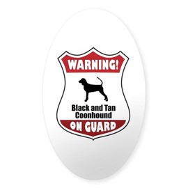 CafePress Black and Tan On Guard Oval Sticker Oval Car Bumper Sticker