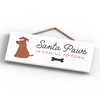 Global Designs SANTA PAWS DOG PET THEMED CHRISTMAS DECORATIONS WOODEN