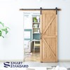 SMARTSTANDARD 5.5 FT Heavy Duty Sturdy Sliding Barn Door Hardware