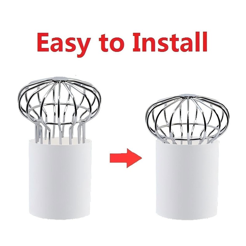 304 Stainless Steel Gutter Guard, Filter Strainer Fits for Round