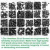 Zmbroll 690Pcs Black Set Screws Metric M3M4M5M6M8 Allen Head Socket