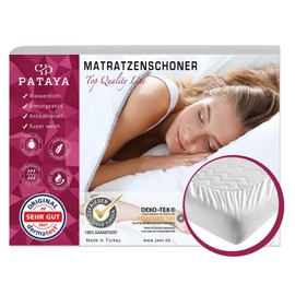 PATAYA Fitted Mattress Protector 90 x 190 cm Waterproof Mattress Topper as well as an Incontinence Pad for Baby/Children, Mattress Protector (Fitted 90 x 190 cm)