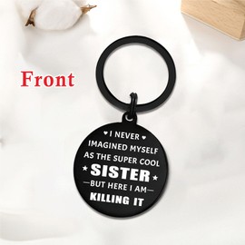 ABBNT Fun Sister Gifts - Sister Keyring – Sentimental Keychaint for Sister Birthday, Christmas