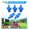 Hicello 100PCS 90 Degree Misting Nozzle Irrigation, Sprinklers Sprayer for