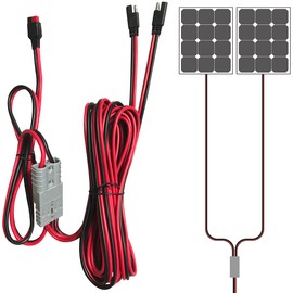 revolt Accessories for Solar Case: Y-Connection Cable for 2 Solar Panels, 2 SAE to Anderson Plugs, 4 m (Folding Solar Panels, Folding Solar Systems, Waterproof Bags)