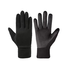 U-H Original SFG-S-BK Kids Gloves, Black, Training Gloves, S, Anti-Slip, Smartphone Compatible, Soccer, School, Running, Cold Protection