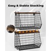 2 Pack Stackable Extra Large Trash Bag Holder Under Sink,
