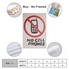 LGDSBHH Vintage Funny No Cell Phones Poster Gift Restaurant Canvas
