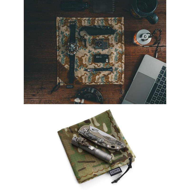TACTICAL_GEEK PCB Series EDC Gadgets Display Handkerchief, Portable Minimalist Handkerchief,