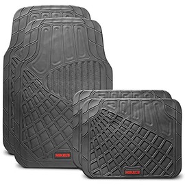 MIKELS Tapetes para Auto de Hule, Gris de Lujo                                                                                                        