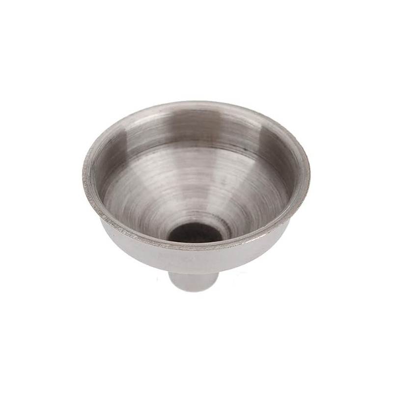 2Pcs Silver Small and Stainless Steel Funnel Suitable for Kinds