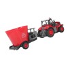 RC Farm Tractor with Trailer Remote Control Tractor Toy RC