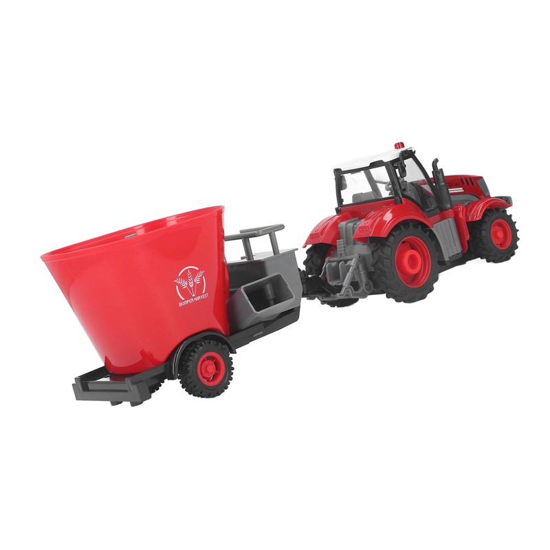 RC Farm Tractor with Trailer Remote Control Tractor Toy RC