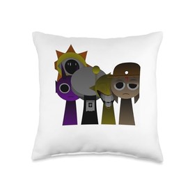 Horror Sprunky Melodies | Sun Durple Tree Simon Tunner Throw Pillow