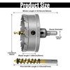 SALI 3-5/16"(84mm) TCT Hole Saw Kit Tungsten Carbide Tipped Hole