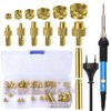 VIBINHO Threaded Inserts Soldering Tips Set, 130 Pieces Melting Thread,