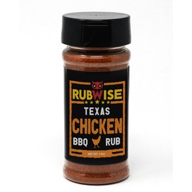 Rubwise Texas Style Chicken Seasoning Rub (No MSG) | BBQ Rubs and Spices for Smoking and Grilling Poultry | Great for Turkey, Duck, and Seafood | Premium Meat Seasonings and Spice Dry Mix | 6oz