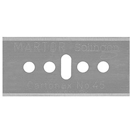 Martor 45 Safety Knife Replacement Blade, Standard, Steel (Pack of 100)