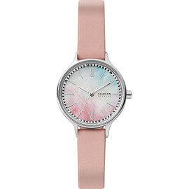Skagen Women Analog Quartz Watch with Leather Strap SKW2976