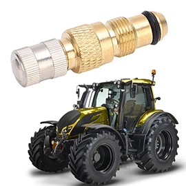 Tractor Air Liquid Valve Stems 10PCS, Air Liquid Tubeless Tire Valve Stem Stainless Brass Stem TR218A CH3 Core Housings Replacement, Tractor Tire Stem with Leakproof Rubber