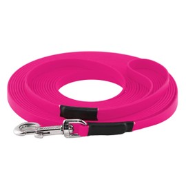 LENNIE BioThane Recall Lead 9 mm Dogs 5-15 kg 8 m Long with Hand Loop Magenta Stitched