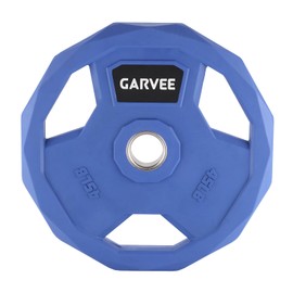 2 in Bumper Plates Set -Rubber Coated Cast Iron Weight Platesfor Home Gym & Commercial Use,Barbell Plates for Men & Women,Multiple Weights Options (2.5-95 LBS, Single/Pair/Set) 45 LB x 1