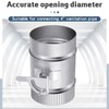 Therwen Backdraft Damper Duct Manual Volume Damper with Sleeve Stove