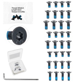 TSA® 32pc Screw Set for Red Dot Optics, Adapter Plates & Optics-Ready Pistols – Fits Trijicon®, Holosun®, Vortex®, Shield®, Docter®, Vector Optics® – Pre-Applied Threadlocker – Includes T10 Hex Key