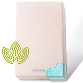 Organic Cotton Breathable Dual-Sided Crib Mattress | 2-Stage Premium Memory Foam CertiPUR-US Hypoallergenic Baby Mattress, Firm Support for Infant, Cooling Gel for Toddler, Waterproof & Washable Cover