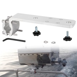 Deecaray 58182 Stow N' Go Grill Rail Mount Bracket, Compatible with Any Kuma Grill and RV Boat Camping Inside/Outboard 7/8" to 1-1/4" Round or 1-1/4" Square Horizontal Railings