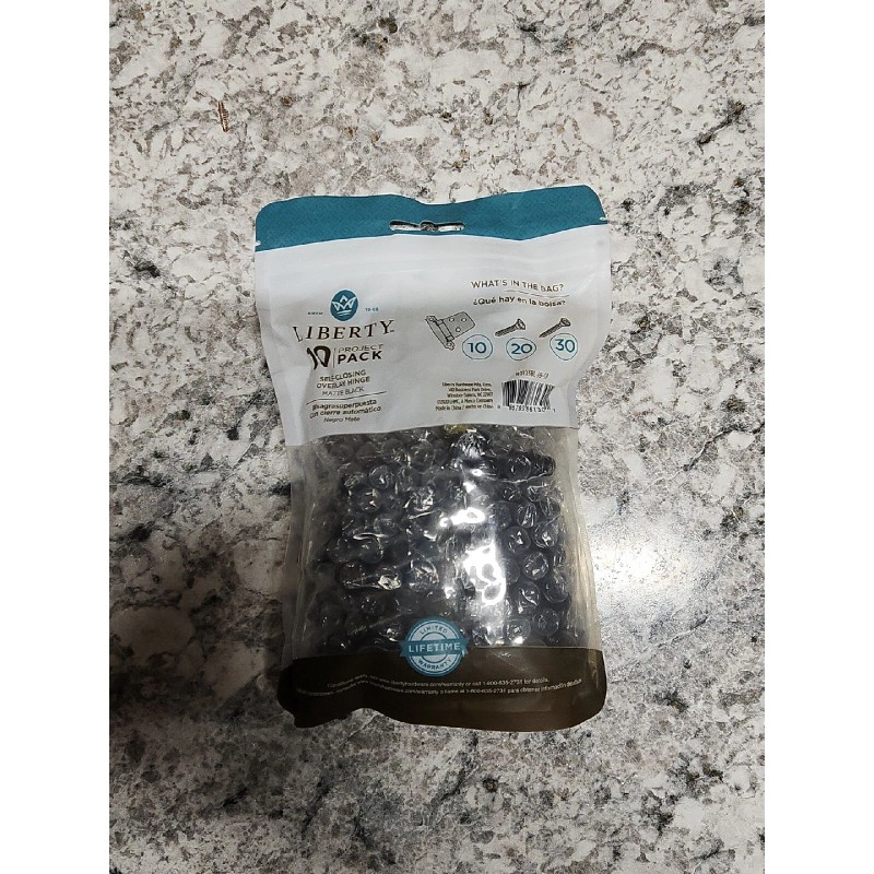Liberty (10) Liberty Self Closing Overlay Hinges Project Pack Matte