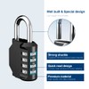 Ibergrif Combination Padlock,4 Digit Coded Zinc Alloy Heavy Duty Locker