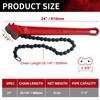 LIIAMOAR Chain Pipe Wrench 24" for 3" ~ 5" pipe