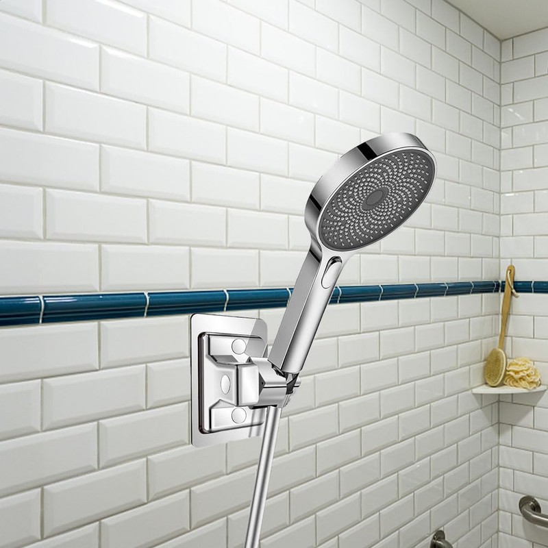 LightBeacon Hand Shower Holder, Shower Head Holder, No Drilling, Adjustable