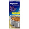 Reynolds Wrap Slow Cooker Liners 13" X 21" Round And