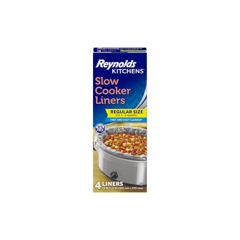 Reynolds Wrap Slow Cooker Liners 13" X 21" Round And