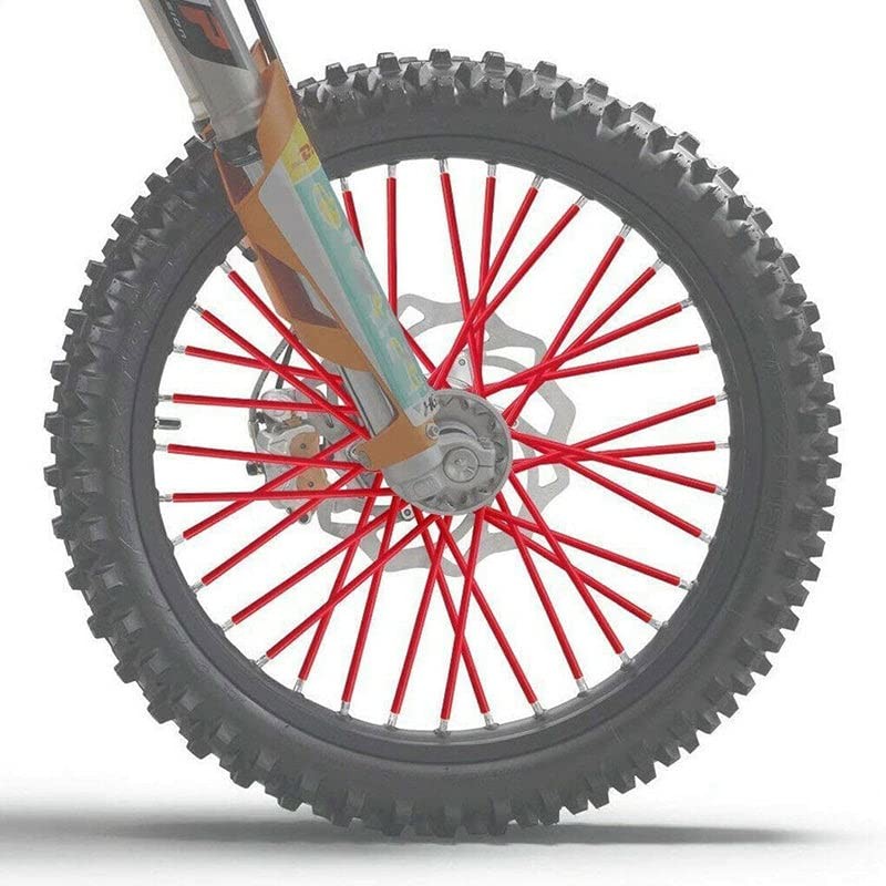 72Pcs Wheel Spoke Wrap Sleeves Mountain Bike Bicycle MTB Wraps