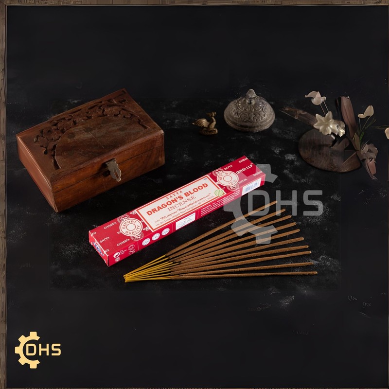 Satya Nag Champa Dragon's Blood Incense Sticks | Full Box