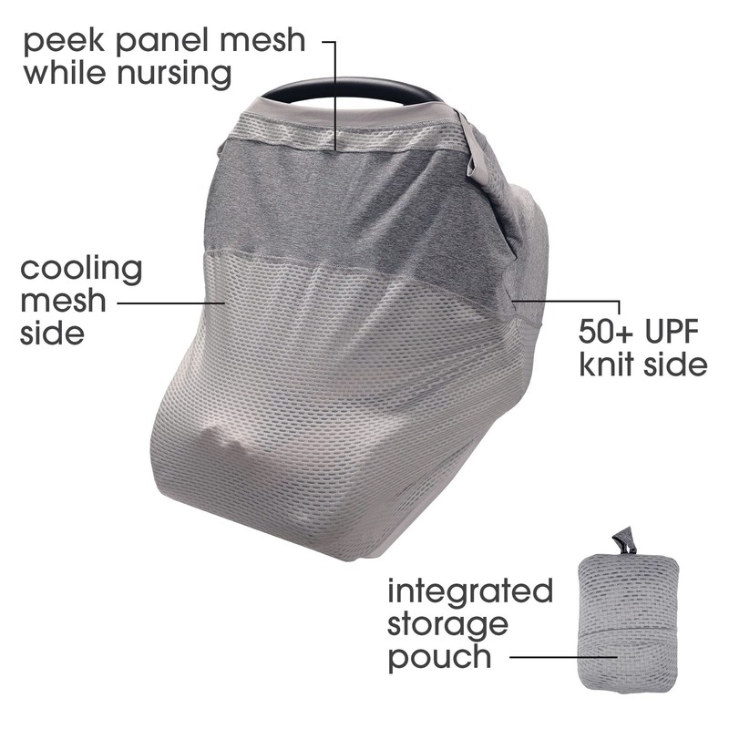 Boppy 4 and More Multi-use Cover, Pearl, Quick-dry UPF 50+