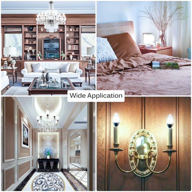 Brtstiun E12 LED Ceiling Fan Light Bulbs, 5000K Daylight White,