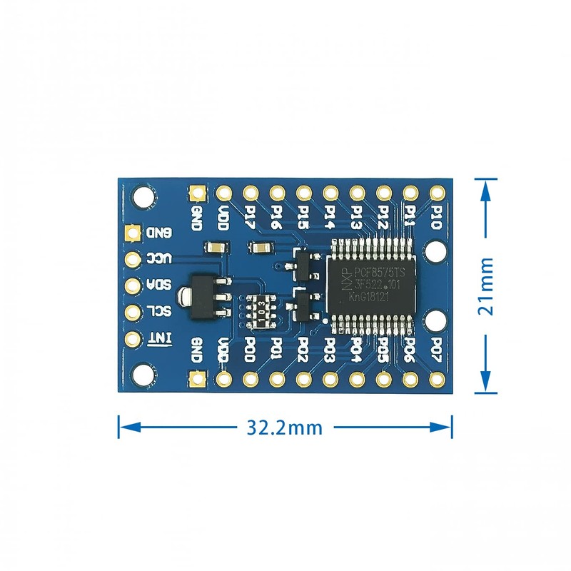 TECNOIOT 5 PCS 16 Bit IO Expander Module PCF8575 I2C