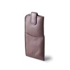Real Leather Glasses Case in Brown genuine leather spectacle pouch